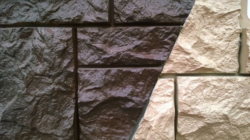 Faux Stone Siding Install