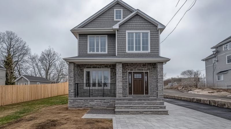 Faux Stone Siding Install