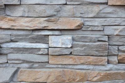 Completed Faux Stone Siding